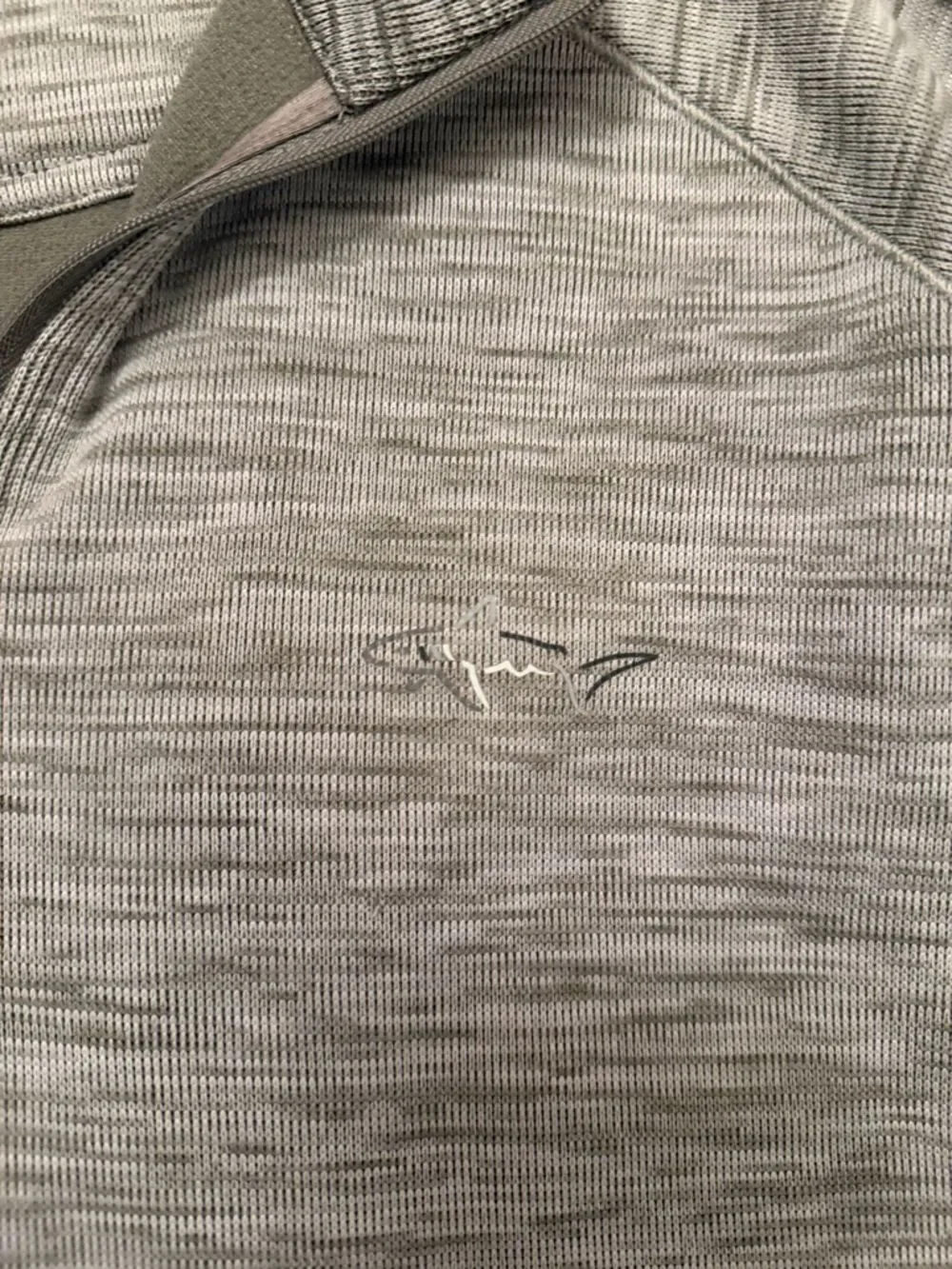 Greg Norman 1/4 Zip Pullover Mens Medium Grey Performance Athletic Golf Top